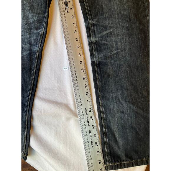 rue21 Black Men Jeans size 30x30 Dark Blue Mid Rise Straight Leg NWT - Picture 6 of 12